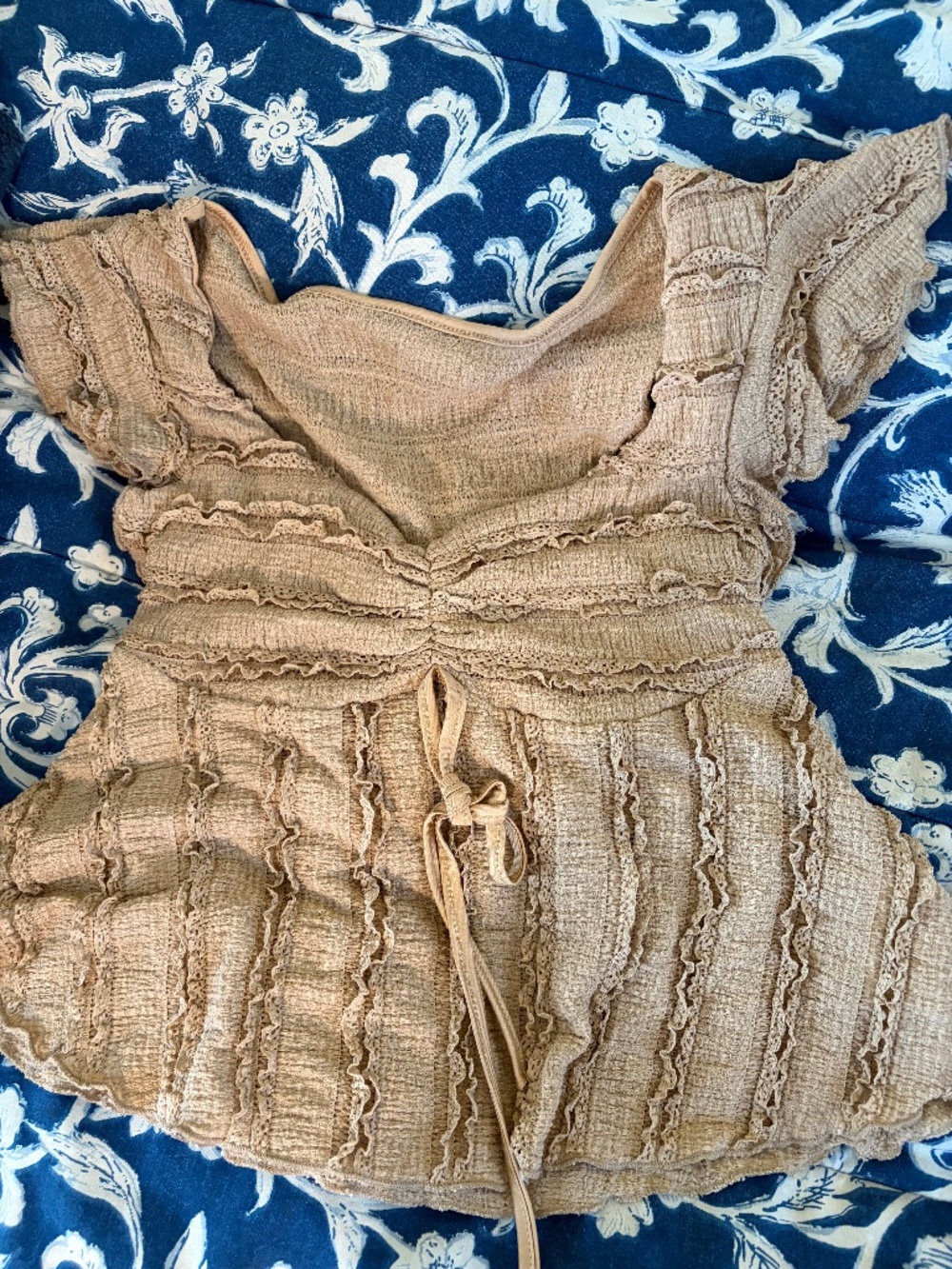 Womens tan blouse